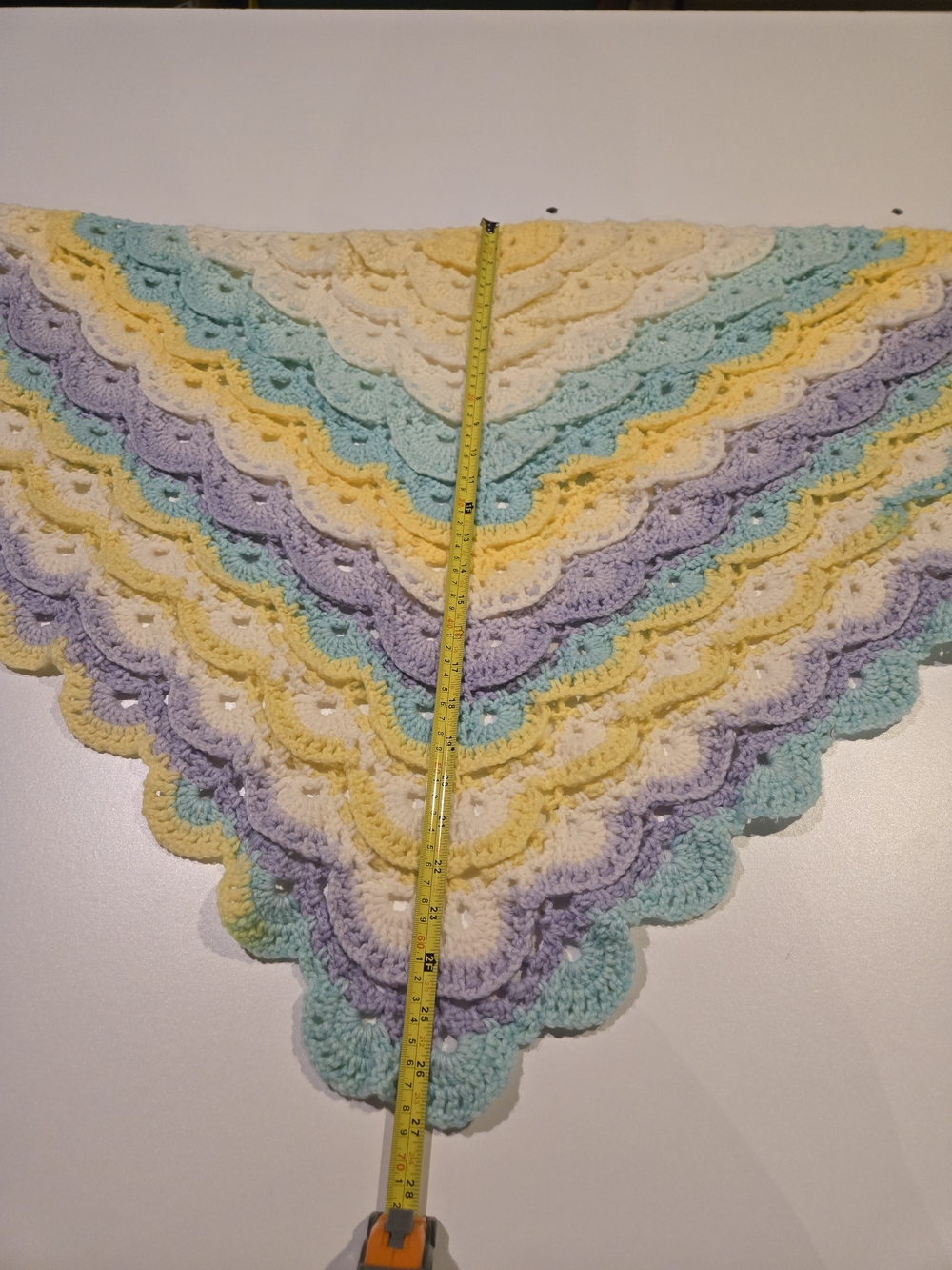 Handmade Crochet Virus Shawl Wrap - Picture 5 of 5
